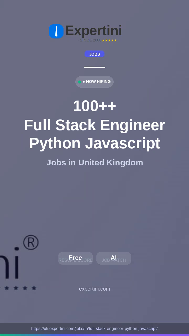 664,601+ Full Stack Engineer Python Javascript Jobs in UK — Top Companies Hiring August 2026