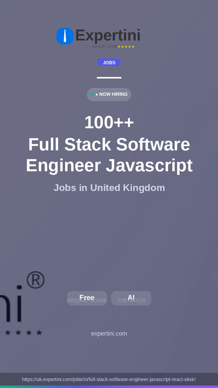 664,805+ Full Stack Software Engineer Javascript React Elixir Jobs in UK — Top Companies Hiring August 2026