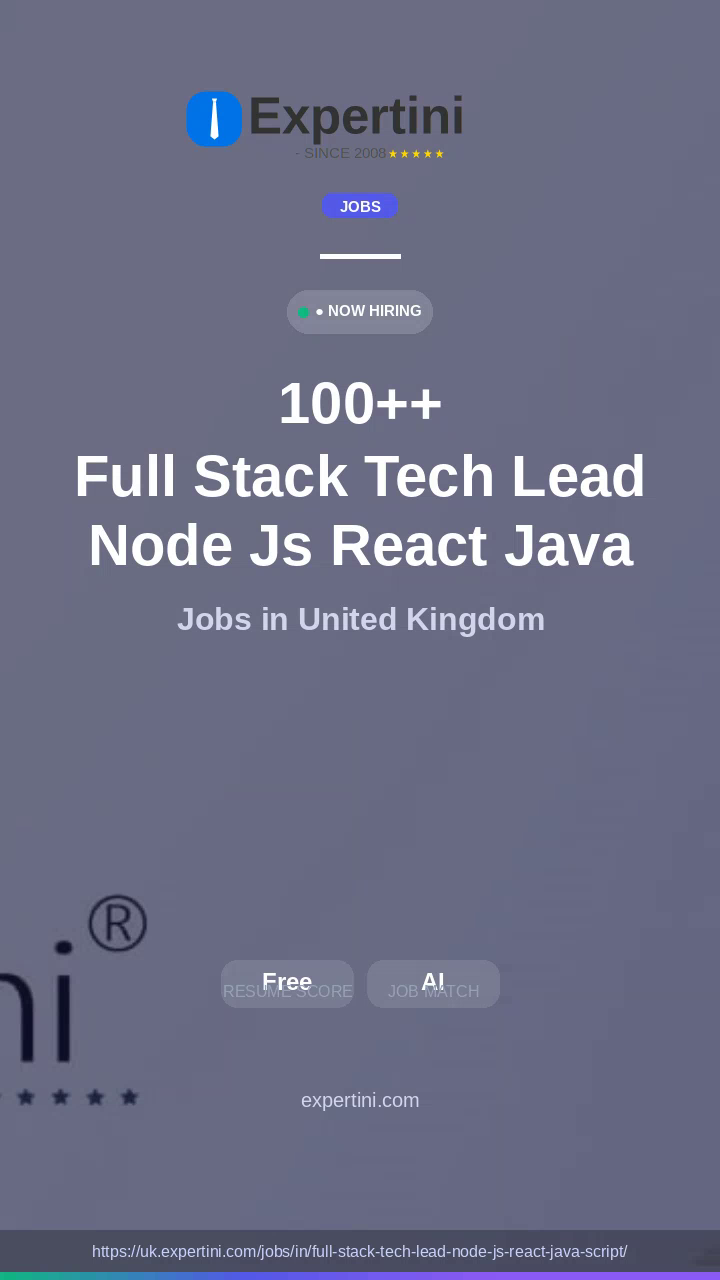 668,706+ Full Stack Tech Lead Node Js React Java Script Jobs in UK — Top Companies Hiring August 2026