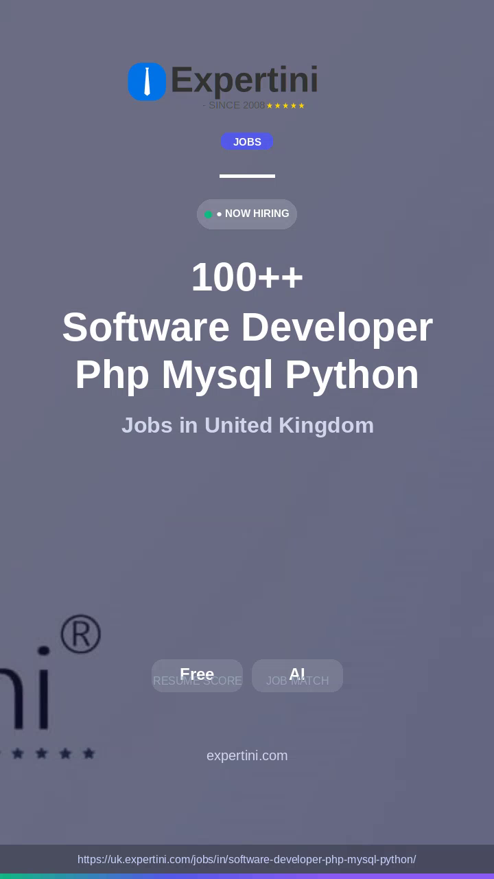 55,258+ Software Developer Php Mysql Python Jobs in UK — Top Companies Hiring August 2026